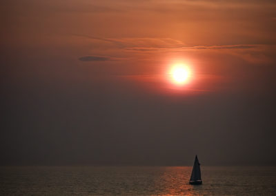 Sailing into the sunset