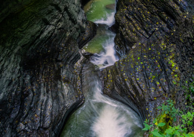 Looking down on Rainbow falls, Watkins Glen